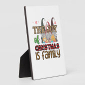 Vrolijk kerstfeest De vreugde is familie Fotoplaat (Zijkant)