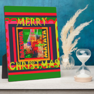 Vrolijk kerstfeest De wereld om mij heen is blij o Fotoplaat