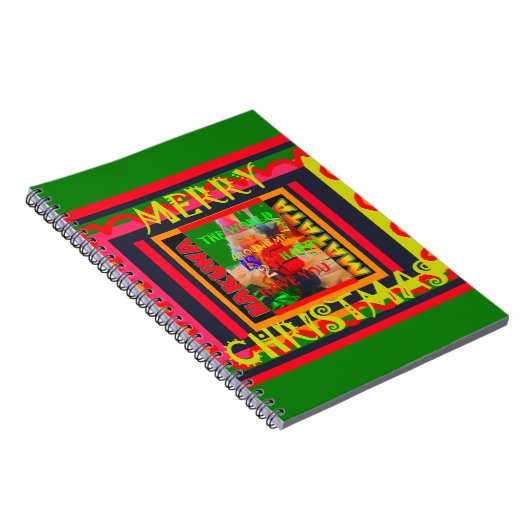 Vrolijk kerstfeest De wereld om mij heen is blij o Notitieboek (Rechterzijde)