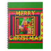 Vrolijk kerstfeest De wereld om mij heen is blij o Notitieboek (Voorkant)