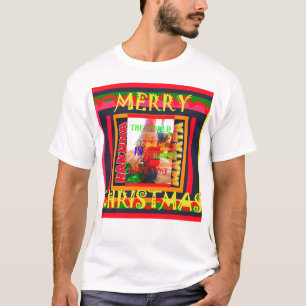 Vrolijk kerstfeest De wereld om mij heen is blij o T-shirt