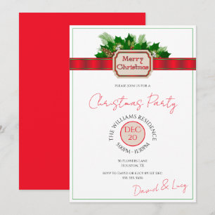 "Vrolijk kerstfeest" decoratie kerstfeest Kaart