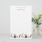 Vrolijk kerstfeest | Deer & Boom | BRIEFPAPIER (Staand voorkant)