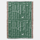 Vrolijk kerstfeest deken (Voorkant Verticaal)