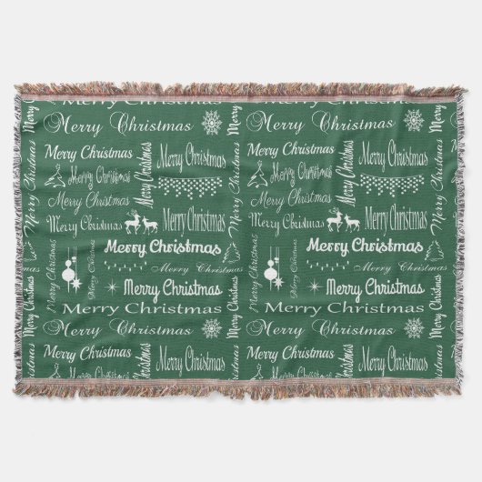 Vrolijk kerstfeest deken (Voorkant)