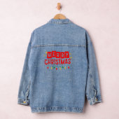 Vrolijk kerstfeest denim jacket (Hangar)