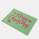 Vrolijk kerstfeest deurmat (Schuin)