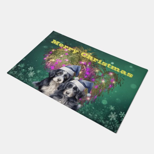 Vrolijk kerstfeest deurmat (Schuin)