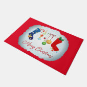 Vrolijk kerstfeest deurmat (Schuin)