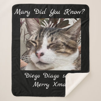 Vrolijk Kerstfeest Diego Diago! Sherpa Deken