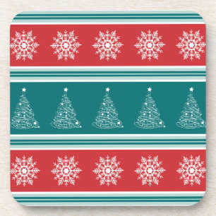 Vrolijk kerstfeest drankjes onderzetter