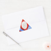 Vrolijk kerstfeest driehoek sticker (Envelop)
