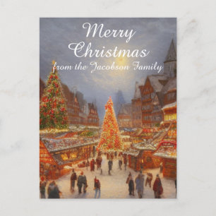 Vrolijk kerstfeest Duitse markt Greetings Kitsch Feestdagenkaart