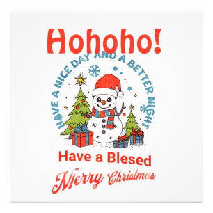 Vrolijk kerstfeest! Een fijne dag en een betere na Foto Afdruk