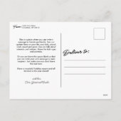 Vrolijk kerstfeest eenvoudig casual script één fot feestdagenkaart (Achterkant)