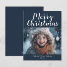 Vrolijk kerstfeest Eenvoudige foto Modern