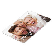 Vrolijk kerstfeest Eenvoudige moderne Typografie F Magneet (Linkerzijde)