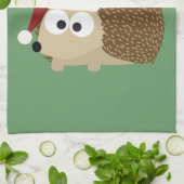 Vrolijk kerstfeest! Egel Theedoek (Gevouwen)