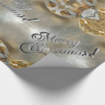 Vrolijk kerstfeest Elegant Faux Gold Silver Script
