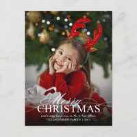 Vrolijk Kerstfeest Elegant Fotovakantie Evenement