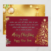 Vrolijk kerstfeest en gelukkig nieuwjaar (Voorkant / Achterkant)