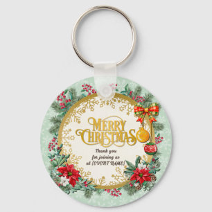 Vrolijk kerstfeest en gelukkig nieuwjaar door lief sleutelhanger