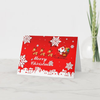 vrolijk kerstfeest en gelukkig nieuwjaar feestdagen kaart