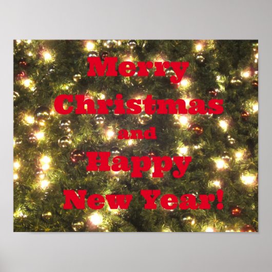 Vrolijk kerstfeest en gelukkig nieuwjaar! poster (Voorkant)