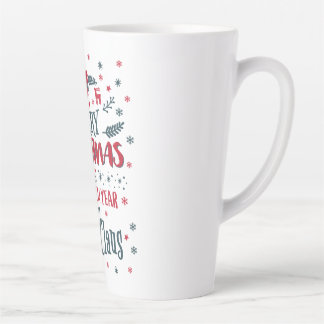 Vrolijk kerstfeest en gelukkig nieuwjaar van de ke latte mok