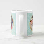 Vrolijk kerstfeest en hou van je oma | Twee foto's Extra Grote Beker (Achterkant)