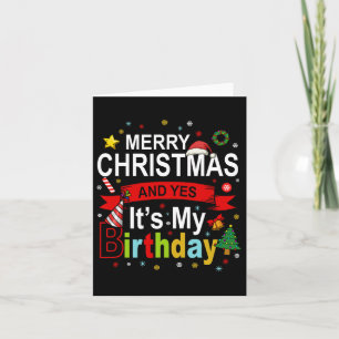 Vrolijk kerstfeest en ja, het is mijn Birthday Gif Kaart