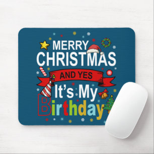 Vrolijk kerstfeest en ja, het is mijn Birthday Gif Muismat