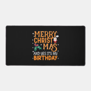 Vrolijk kerstfeest en ja, het is mijn verjaardag bureaumat