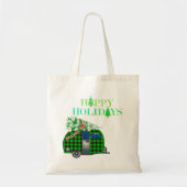 Vrolijk kerstfeest en kerstboom tote bag (Voorkant)