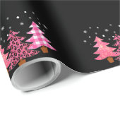 Vrolijk kerstfeest- en luipaard cadeaupapier (Rol Hoek)