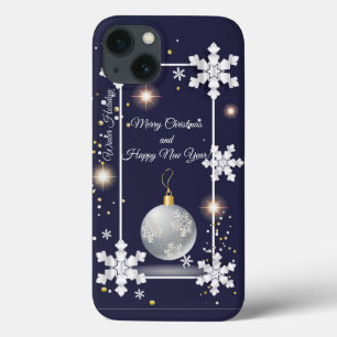 Vrolijk kerstfeest en nieuwjaar! 20XX Silver Luxur iPhone 13 Hoesje