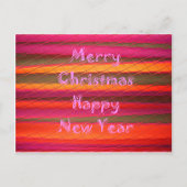 Vrolijk kerstfeest en nieuwjaarskleurenontwerp feestdagenkaart (Voorkant)