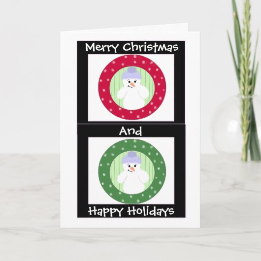 Vrolijk kerstfeest en Prettige feestdagen (Voorkant)