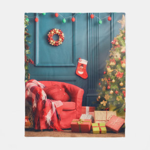 Vrolijk kerstfeest en Prettige feestdagen! Een moo Fleece Deken