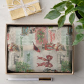 Vrolijk kerstfeest en Seizoenen Tissuepapier (Geschenk)