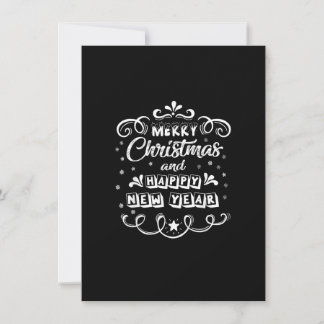 Vrolijk kerstfeest en vrolijk nieuwjaarsfeest voor kaart