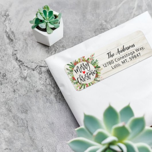 Vrolijk kerstfeest en vrolijke feestdagen etiket