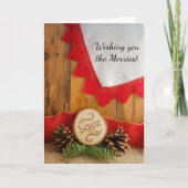 Vrolijk kerstfeest en winterhuwelijk sparen de Dat Feestdagen Kaart (Voorkant)