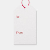 Vrolijk Kerstfeest Engelse Bulldog Kerstboom Cadeaulabel (Achterkant)