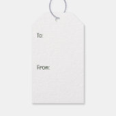 Vrolijk Kerstfeest Engelse Bulldogs Kerstboom Cadeaulabel (Achterkant)