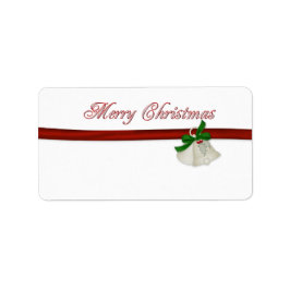 Vrolijk kerstfeest etiket