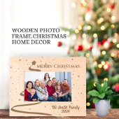 Vrolijk kerstfeest familienaam Afbeelding Gegraveerde Lijstjes