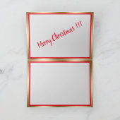 Vrolijk kerstfeest feestdagen kaart (Binnen)