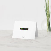 Vrolijk kerstfeest feestdagen kaart (Achterkant)