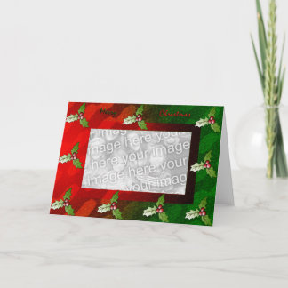 Vrolijk kerstfeest feestdagen kaart